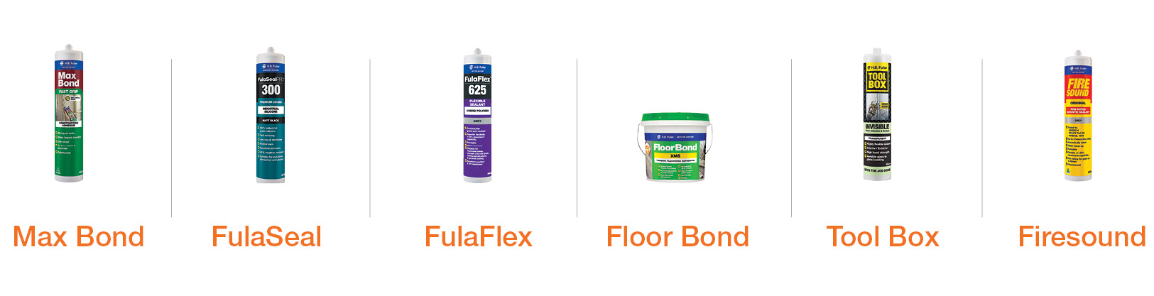 Range of adhesives and sealants
