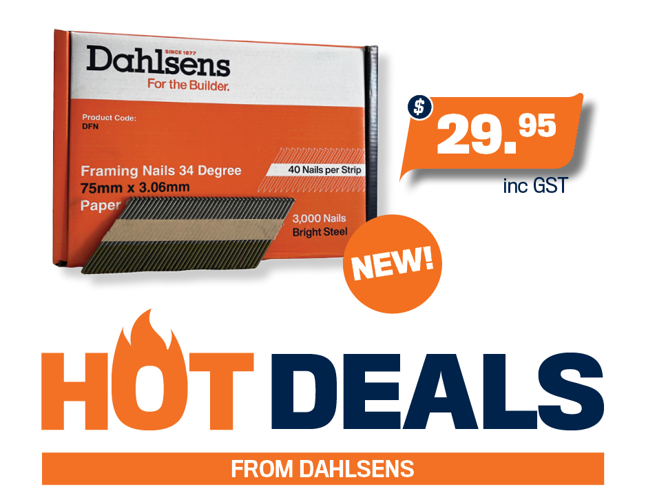 Dahlsens Framing Nails, $29.95 including GST, Hot Deals from Dahlsens