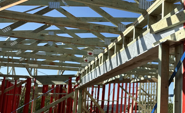 Photo of a house frame