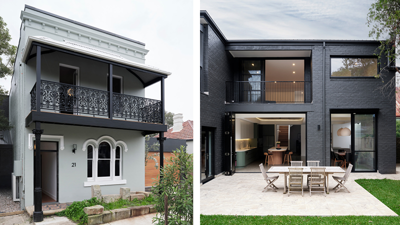 TASS Architects + Builders in Sydney with a complete renovation and transformation of a heritage home in Marrickville. Supplied by Dahlsens.