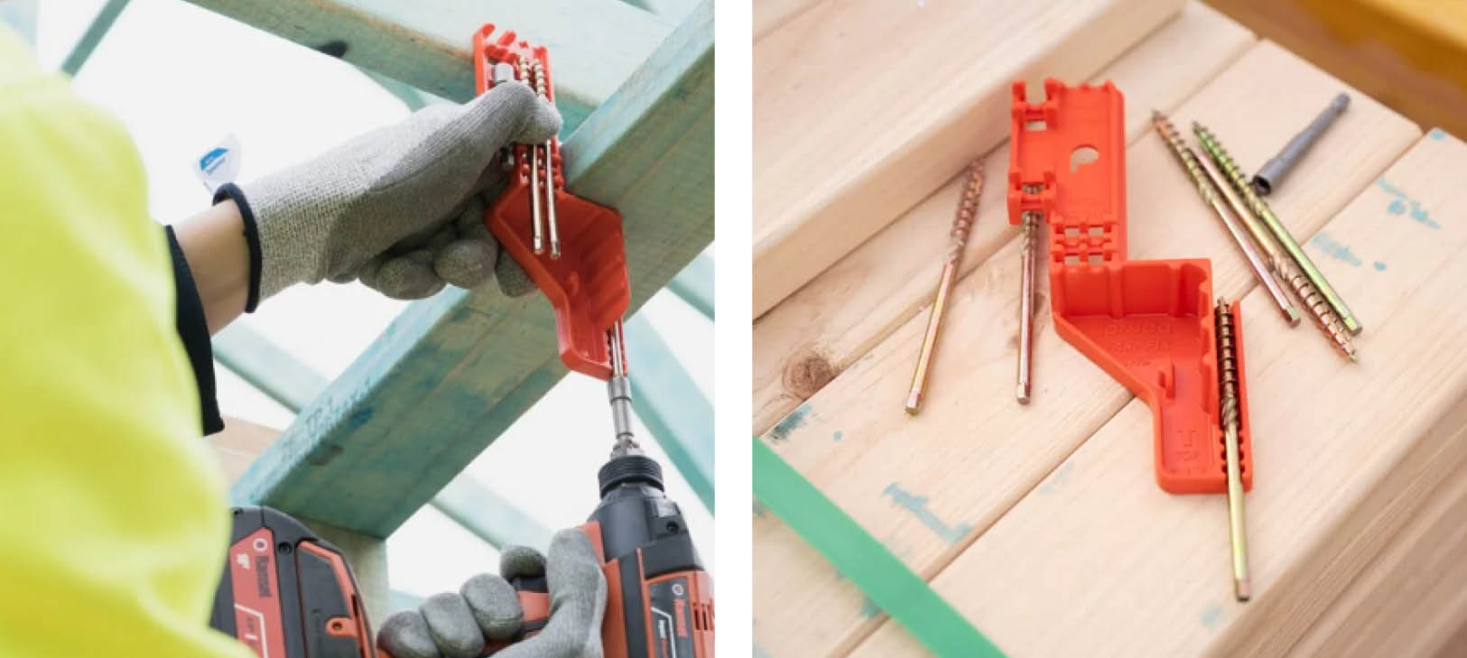 The Pryda FastFix™ Internal Wall Screw (IWS) replaces L brackets, is compliant, cuts costs and installation time. IWS comes with a placement guide and drill bit – everything is included. Both come with truss and frame from Dahlsens.