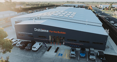 Aerial photo of a Dahlsens store