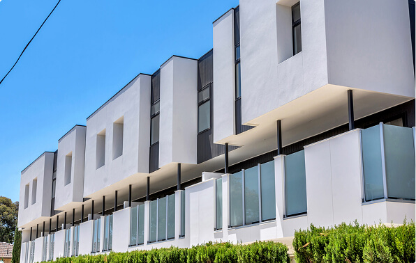 Photo of AAC townhouse exterior