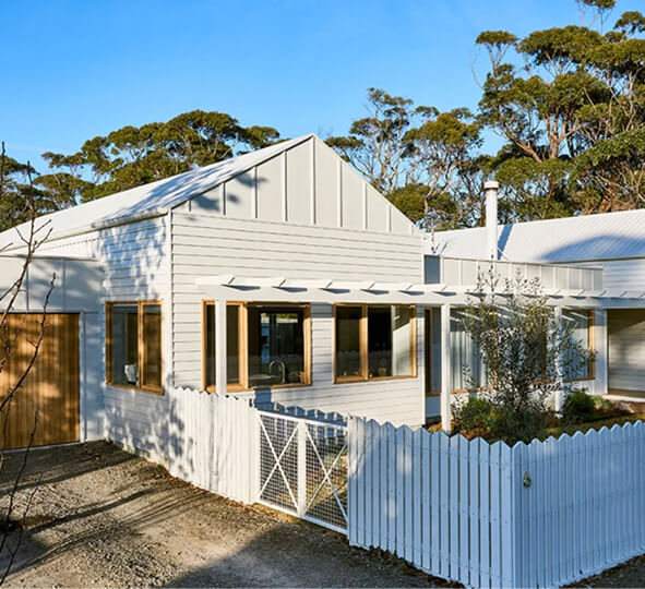 Photo of a house with JamesHardie cladding
