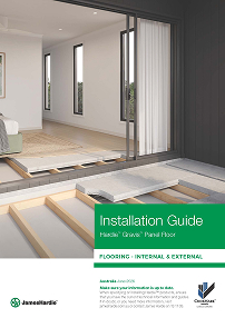 James Hardie flooring installation guide cover