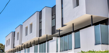 Photo of party walls using Hebel products