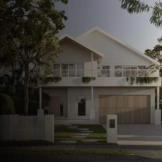Photo of a house with AAC products